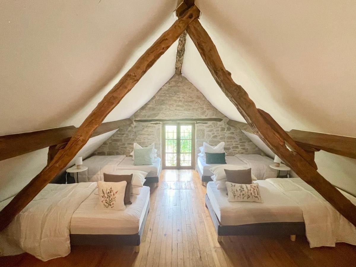 Domaine Du Bonheur En Pierre Avec Piscine, Proche Sarlat Villa Carlux Luaran gambar