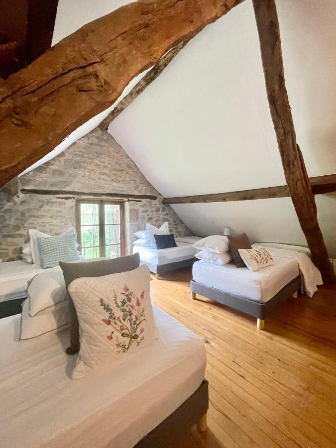 Domaine Du Bonheur En Pierre Avec Piscine, Proche Sarlat Villa Carlux Luaran gambar